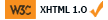 Valid XHTML 1.0 Transitional